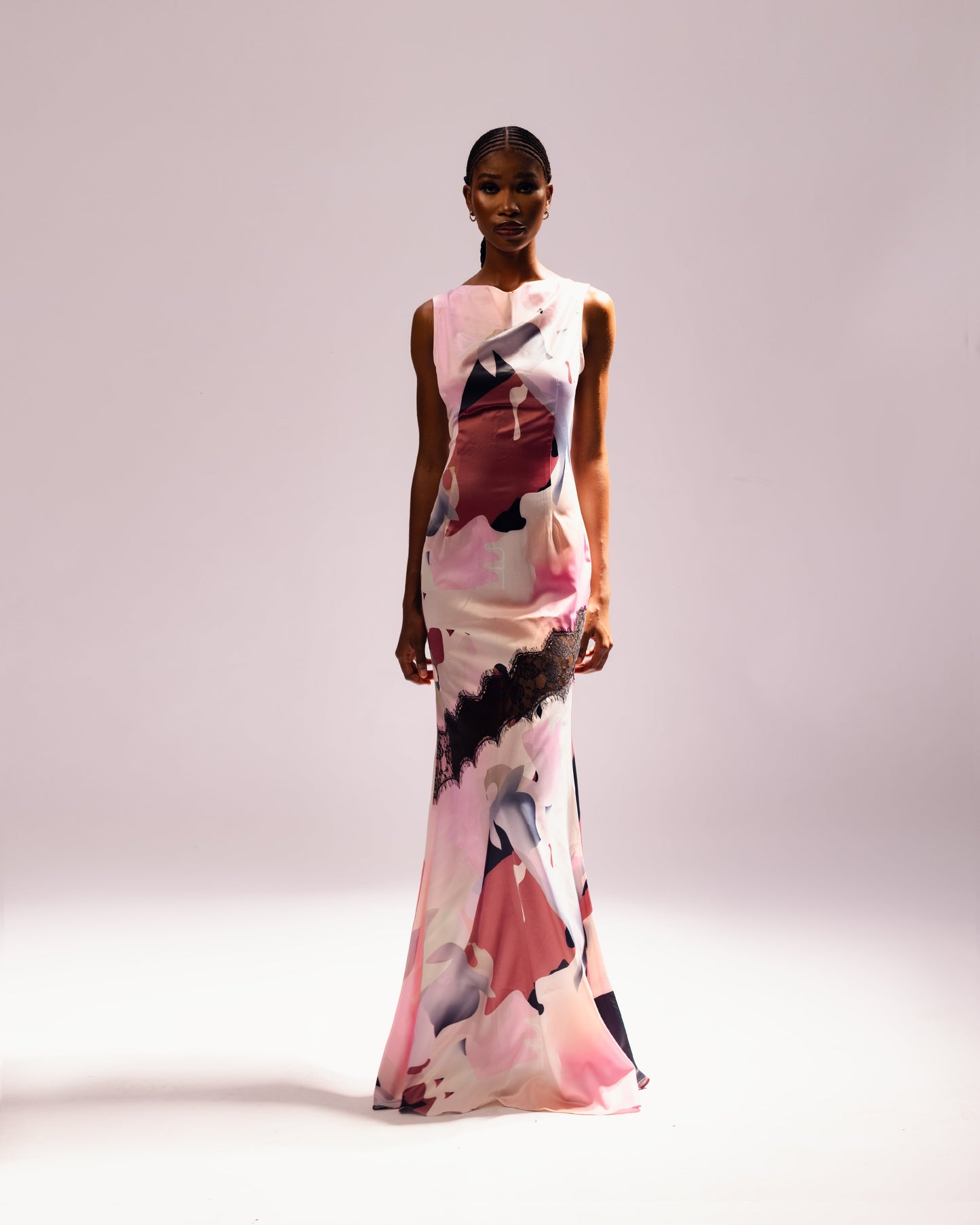 Angelica Maxi- Pink Multi WITH LACE SonAmie Angelica Maxi- Pink Multi WITH LACE SonAmie